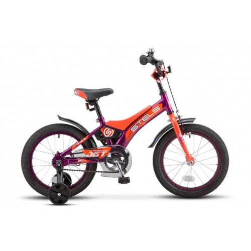 Детский велосипед STELS Jet 18 Z010 (2021) Фиолетовый/оранжевый (требует финальной сборки)