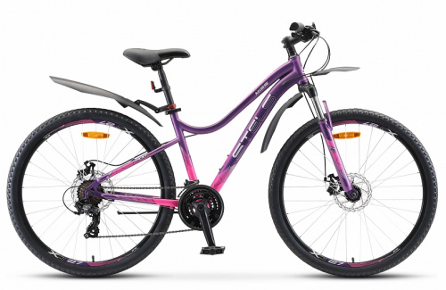 Горный велосипед STELS Miss 7100 MD 27.5 V020 (2020) 18" пурпурный (требует финальной сборки)