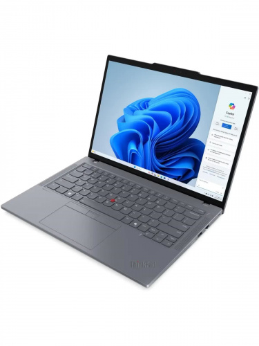 Ноутбук Lenovo ThinkPad T14 G5, 14" (1920x1200) IPS/Intel Core Ultra 7 155U/16 ГБ DDR5/512 ГБ SSD/Intel Graphics/Без системы, Серый (21ML0089US) фото 2