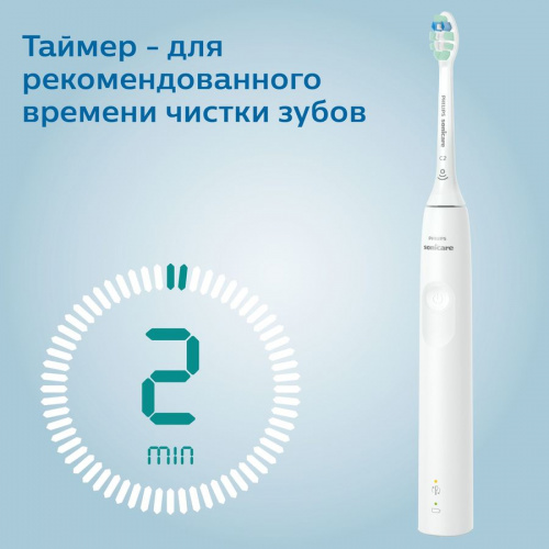 Электрическая зубная щетка Philips Sonicare 3100 HX3673, белый фото 5