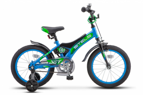 Детский велосипед STELS Jet 14 Z010 (2018) Голубой/Зеленый