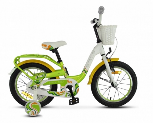 Детский велосипед STELS Pilot 190 18 V030 (2019) Зелёный/жёлтый/белый ALU