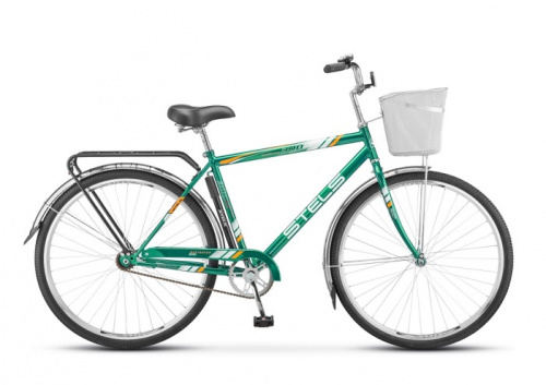 Городской велосипед STELS Navigator 300 Lady 28 Z010 (2018) +КОРЗИНА Зелёный