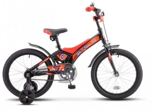 Детский велосипед STELS Jet 18 Z010 Черный/оранжевый