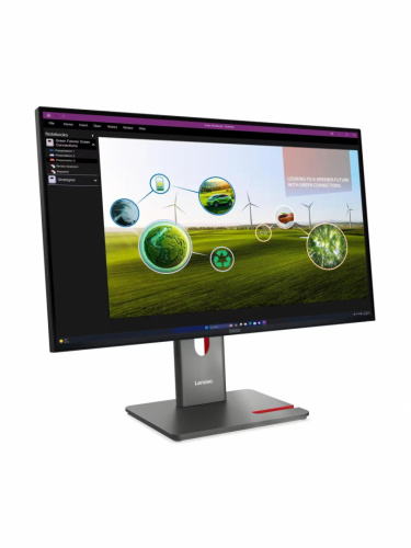 Монитор Lenovo ThinkVision P27Q-40 27" 16:9 QHD (2560x1440) IPS, 120Hz, 350N, 1xHDMI  2.1 TMDS, 1xDP 1.4, 1xDP 1.4 Out, 3xUSB-A (USB 5Gbps), 1xUSB-C (USB 5Gbps, PD 15W), 1xUSB-B (USB 5Gbps), LTPS, 1Y