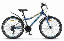 Подростковый горный велосипед STELS Navigator 410 V 24 V010 (2019) 12" Черный/синий (требует финальной сборки)