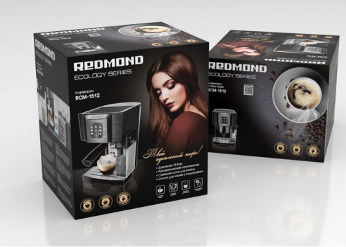 Кофеварка рожковая REDMOND RCM-1512 фото 7