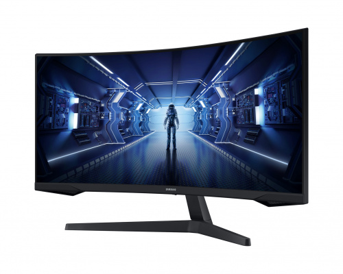 Монитор Samsung 34" Odyssey G55T LC34G55TWWPXEN Ultra WQHD VA LED 1ms 165Hz черный фото 2