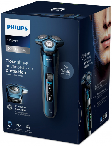 Электробритва Philips S7786/59, светло-синий фото 3
