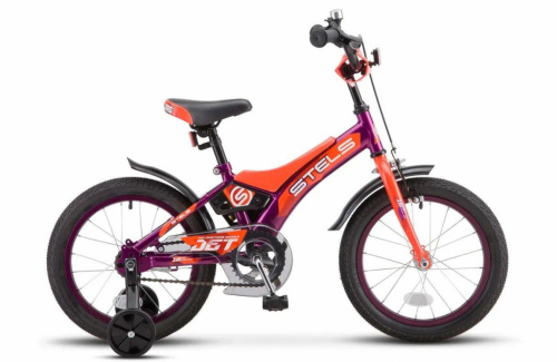 Детский велосипед STELS Jet 16 Z010 (2018) фиолетовый/оранжевый (требует финальной сборки)
