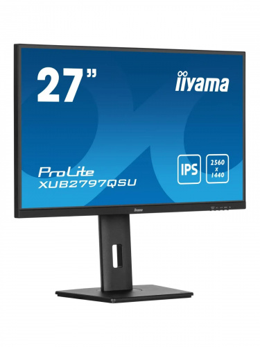 Монитор Iiyama 27" ProLite XUB2797QSU-B2 черный IPS LED 1ms 16:9 HDMI M/M матовая HAS Piv 1300:1 300cd 178гр/178гр 2560x1440 100Hz DP QHD USB 5.7кг фото 2