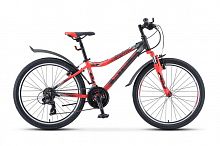 Подростковый горный (MTB) велосипед STELS Navigator 450 MD 24 21-sp V030 (2019) Красно/Черный