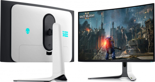 Монитор Dell 31.6" Alienware AW3225QF 1700R, QD OLED, UHD, 0,03ms, 240Hz, бежевый/чёрный фото 7
