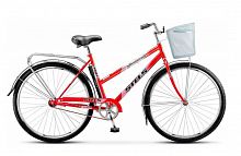 Городской велосипед STELS Navigator 300 Lady 28 Z010 (2018) Красный + корзина (требует финальной сборки)