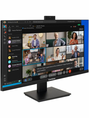 Монитор ExeGate 27" EA2700A SuperView {IPS 1920x1080 75Hz 5ms 16:9 250cd 1000:1 178/178 D-Sub HDMI webcam AudioOut} [EX298881RUS]