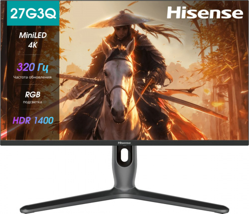 Монитор Hisense 27" 27G7Q PRO IPS MiniLED 3840x2160  1ms 320Hz, светло-серый/черный