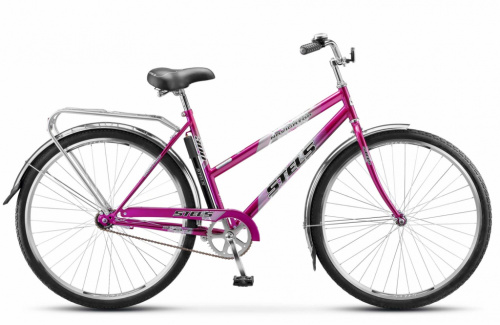 Городской велосипед STELS Navigator 300 Lady 28 Z010 (2018) Фиолетовый + корзина (требует финальной сборки)
