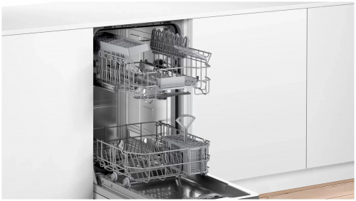 Встраиваемая посудомоечная машина Bosch SRV2IKX1CR, серебристый фото 2