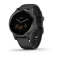 Умные часы Garmin Vivoactive 4s Wi-Fi, 40 мм серый/черный