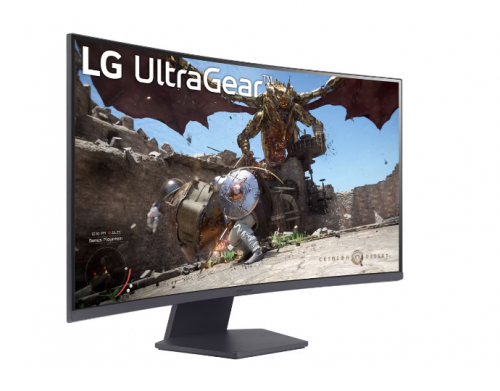 Монитор LG 31,5" 32GS60QC-B 1000R, 16:9, VA, QHD, 1ms, 300cd, 180Hz, HDMI, DP фото 2