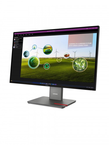 Монитор Lenovo ThinkVision P27Q-40 27" 16:9 QHD (2560x1440) IPS, 120Hz, 350N, 1xHDMI  2.1 TMDS, 1xDP 1.4, 1xDP 1.4 Out, 3xUSB-A (USB 5Gbps), 1xUSB-C (USB 5Gbps, PD 15W), 1xUSB-B (USB 5Gbps), LTPS, 1Y фото 2