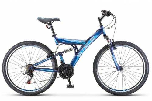 Горный велосипед STELS Focus V 26 18-sp V030 (2021) темно-синий/синий (требует финальной сборки)