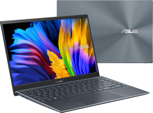Ноутбук ASUS ZenBook 14 UM425QA-KI230 AMD Ryzen 7 5800H 3.2 ГГц, RAM 16GB, SSD 512GB, AMD Radeon Vega 8, DOS, серый фото 2