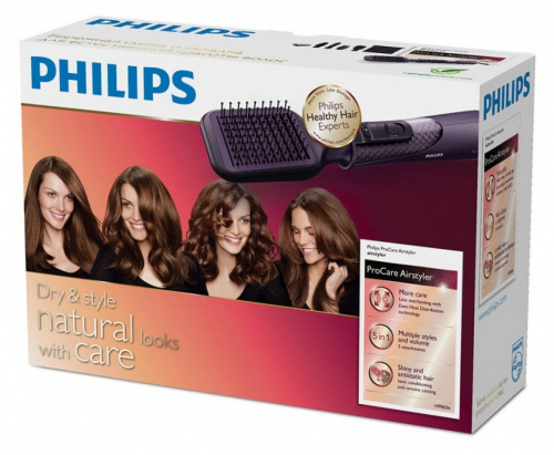 Фен-щетка Philips HP8656 ProCare, фиолетовый фото 3