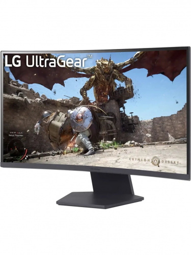 Монитор LG 27GS60QC-B 27" Black (VA, изогнутый, 2560x1440, 180Hz, 1 ms, 178°/178°, 300 cd/m, 3000:1, +2хHDMI 2.0, +DisplayPort 1.4) фото 2