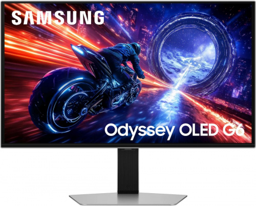 Монитор Samsung 27" Odyssey OLED G6 G60SF S27FG602SI QHD (2560x1440), OLED, 500Hz, Silver