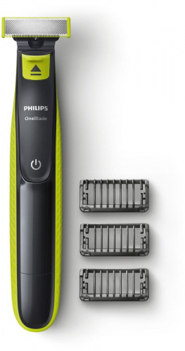 Триммер Philips OneBlade QP2520/20, черный/салатовый фото 2
