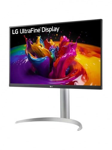 Монитор LG 27" 27UP850K-W, 3840x2160, IPS, 60Hz, HDMIx2+DP+USB-C, pivot, silver фото 2