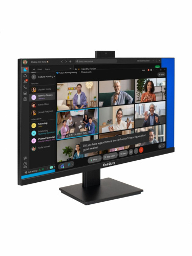 Монитор ExeGate 27" SuperView EA2707A {IPS 2560x1440 165Hz 1ms 16:9 250cd 1000:1 178/178 2xHDMI2.0 DisplayPort USB WebCam} [EX300309RUS]