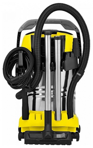 Профессиональный пылесос KARCHER WD 6 P Premium, 1300 Вт, черный/желтый/серебристый фото 3