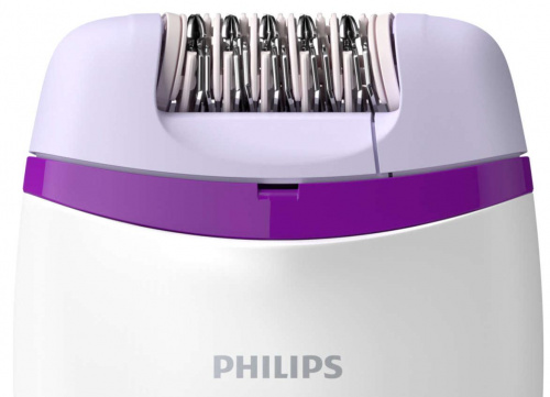 Эпилятор Philips BRE225 Satinelle Essential, белый/фиолетовый фото 5