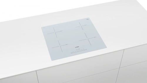 Индукционная варочная панель Bosch PUE612FF1J, белый фото 2