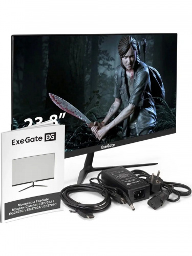 Монитор 23.8" ExeGate Combat EG2407C {IPS 1920x1080 165Hz 1ms 16:9 300cd 1000:1 178/178 HDMI DisplayPort} [EX295589RUS] фото 7