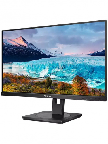 Монитор Philips 272S1M 27" 1920x1080, LED, 16:9, IPS, 250cd, 1000:1, 50M:1, 4ms, 178/178, VGA, DVI, HDMI, DP, USB 3.2, USB-B,  3*USB-A 3.2, 75Hz, Speakers, HAS, Pivot, Tilt, Swivel, Внутр, VESA, Black, 3y фото 2
