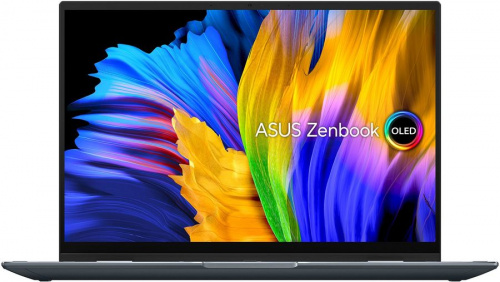 Ноутбук ASUS ZenBook 14 Flip OLED UP5401EA-KN044T 2880x1800, Intel Core i5 1135G7 2.4 ГГц, RAM 8 ГБ, SSD 512 ГБ, Intel Iris Xe Graphics, Windows 10 Home, 90NB0V41-M00780, серый фото 2