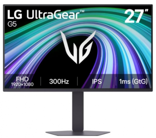 Монитор LG 27" 27G550B-B, 16:9, IPS, FHD, 1ms, 300cd, 300Hz, HDMI, DP, HAS