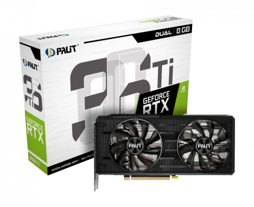 Видеокарта Palit GeForce RTX 3060 Ti Dual OC 8GB NE6306TS19P2-190AD фото 8