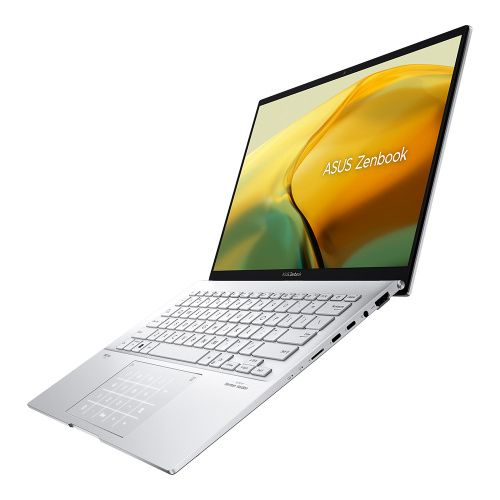 Ноутбук Asus Zenbook 14 UX3402VA-KP308 90NB10G6-M00FE0, 14", IPS, Intel Core i7 1360P 2.2ГГц, 12-ядерный, 16ГБ LPDDR5, 1ТБ SSD, Intel Iris Xe graphics, без операционной системы, серебристый фото 2