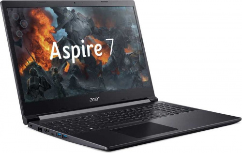 Ноутбук Acer Aspire 7 A715-75G-74Z8 (Intel Core i7 9750H 2600MHz/15.6"/1920x1080/8GB/256GB SSD/NVIDIA GeForce GTX 1650 Ti 4GB/Endless OS) 4.6 фото 5