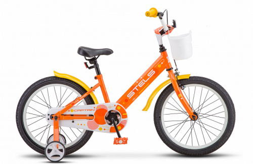 Детский велосипед STELS Captain 18 V010 (2021) оранжевый (требует финальной сборки)