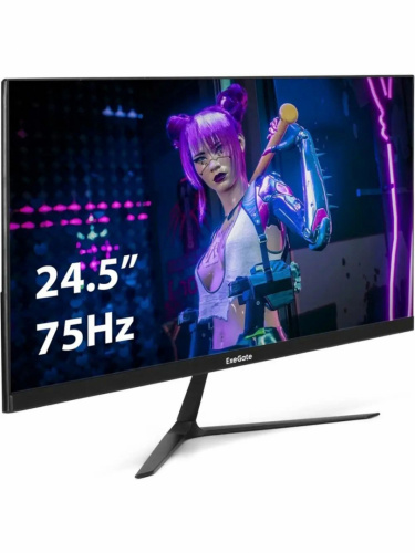 Монитор ExeGate 24.5" EH1500A SmartView черный {IPS 1920x1080 75Hz 5ms 250cd 1000:1 178/178 D-Sub HDMI DisplayPort} [EX297308RUS]