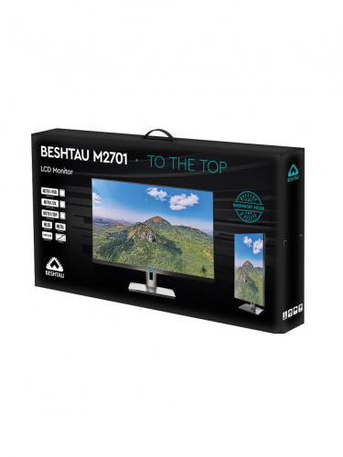 Монитор БЕШТАУ М2701/2K (PN: RCDX ) (27" / IPS / 2560х1440 / 60/75/ 100Hz / LED / HDMI / DP / DVI / Type-C / USB / 178/178 / 300cd / Регулировка наклона / Регулировка по высоте / Крепление VESA / Динамики / Черный / МИНПРОМТОРГ (МПТ)) 1 год фото 5