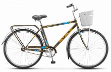 Городской велосипед STELS Navigator 300 Gent 28 Z010 (2018) Серый + корзина (требует финальной сборки)
