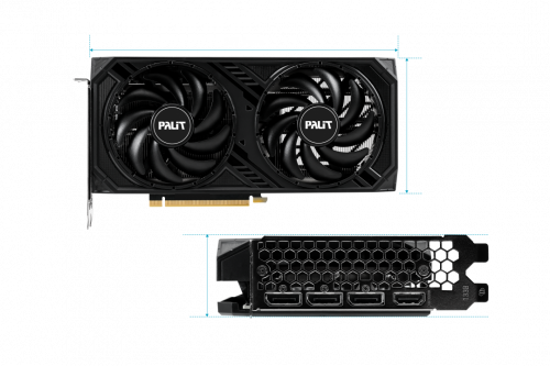 Видеокарта NVIDIA GeForce RTX 4060 Ti Palit Dual 8Gb (NE6406T019P1-1060D) фото 3