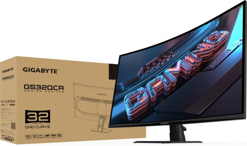 Монитор 31.5" Gigabyte GS32QCA EU VA 2560x1440, 180Hz, 1ms, Black  (20VM0-GS32QCABM-2EUR) фото 7