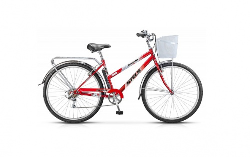 Городской велосипед STELS Navigator 350 Lady 28 Z010 (2018) +КОРЗИНА Красный